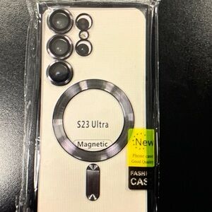 Magnetic Case for S23 Ultra - Black and Cream